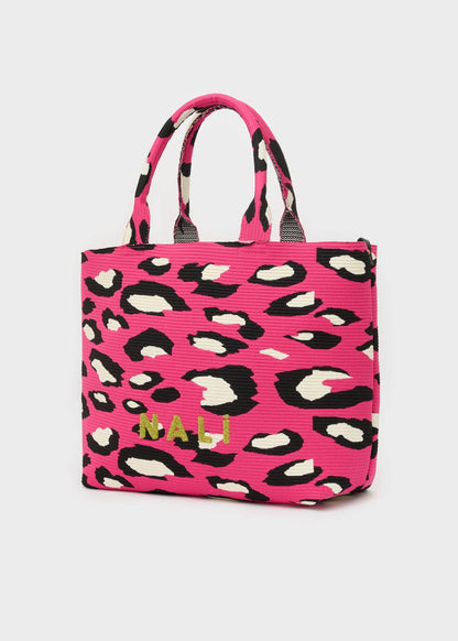 TOTE BAG MIT LEOPARDENMUSTER