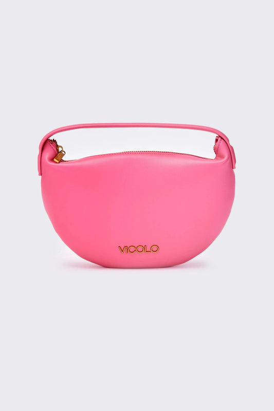 CROISSANT-HANDTASCHE IN FUCHSIA