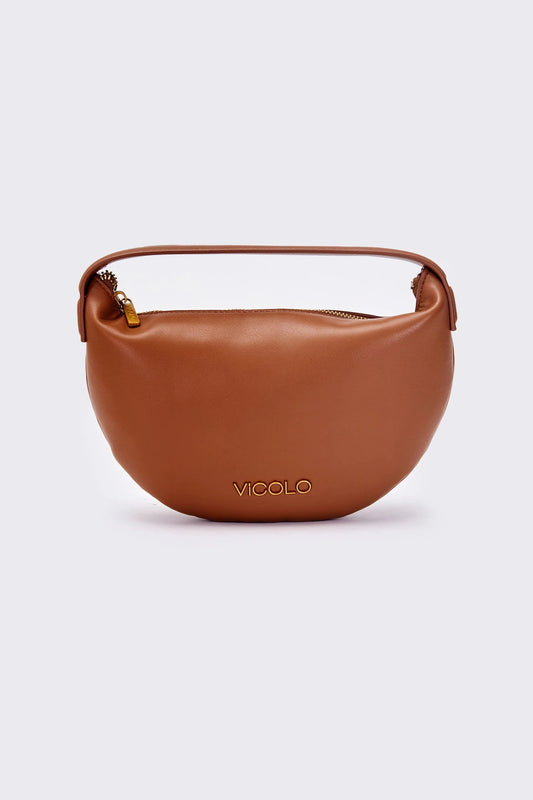 CROISSANT-HANDTASCHE IN CAMEL