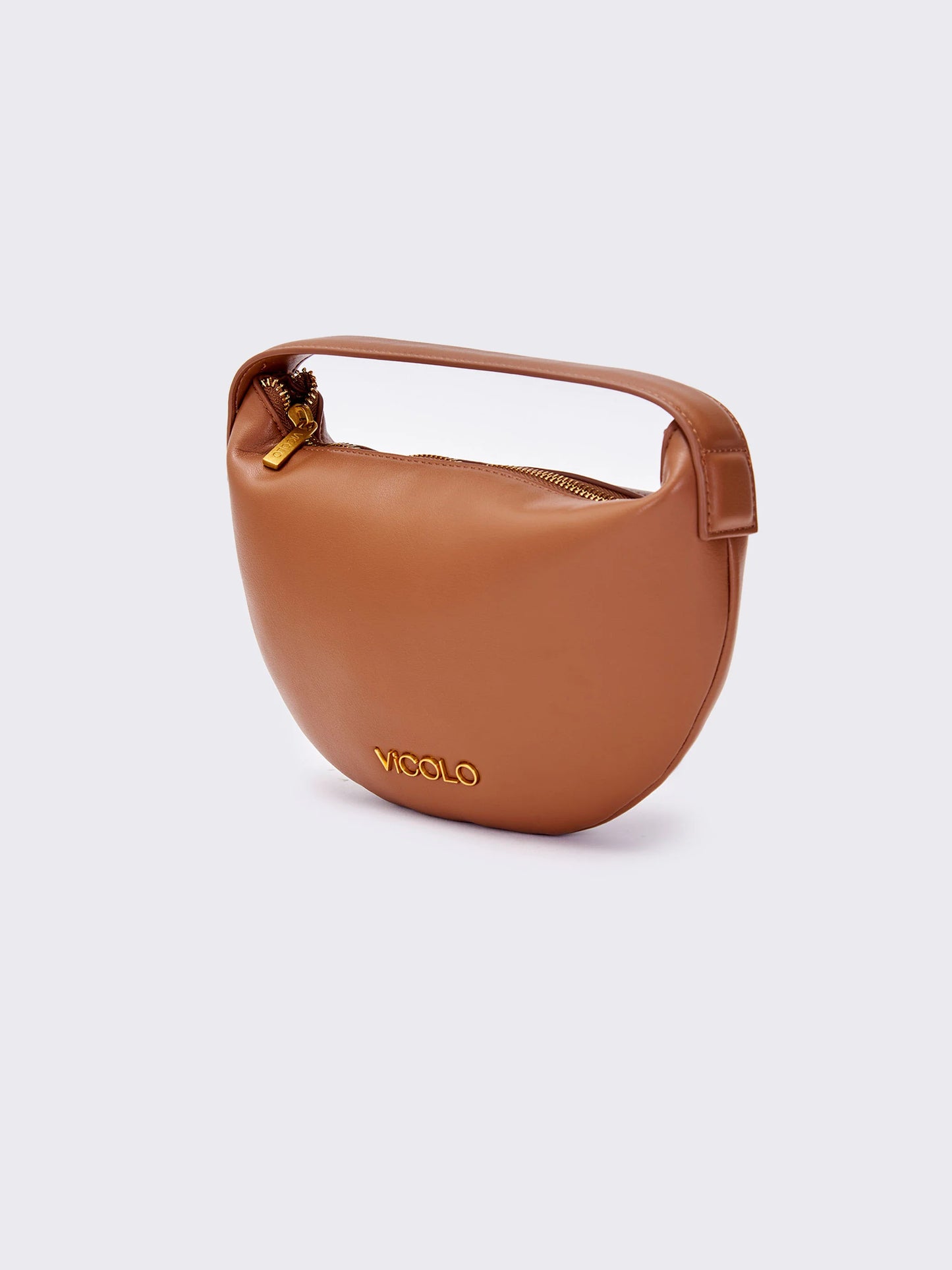 CROISSANT-HANDTASCHE IN CAMEL