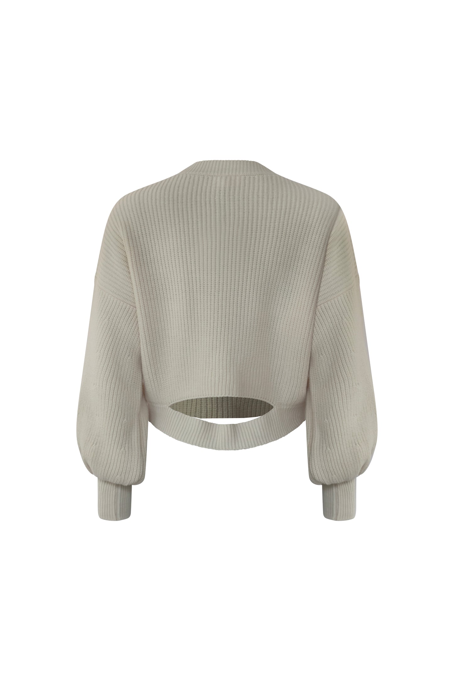 Pullover mit weiten Ärmeln in beige