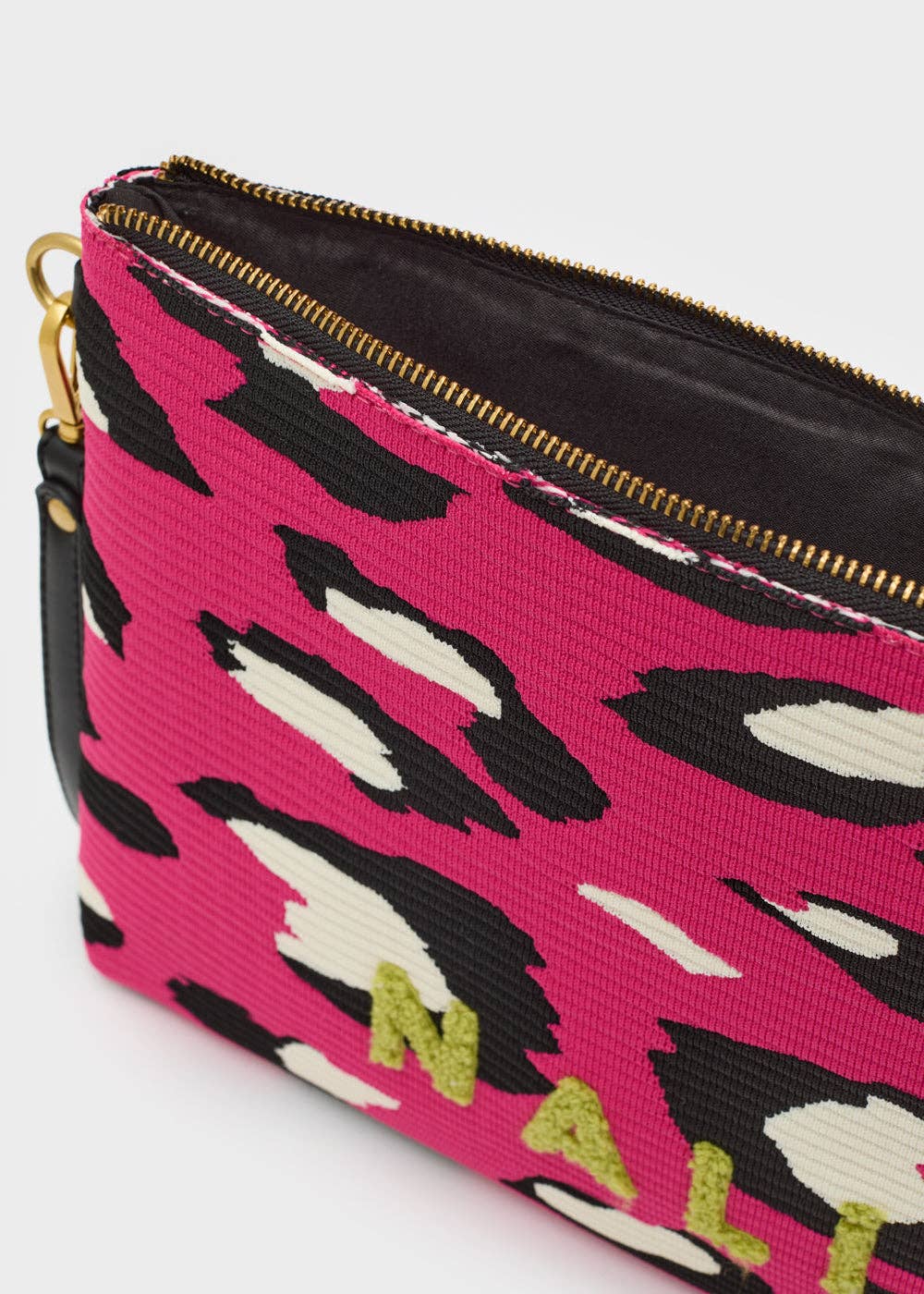 POUCH MIT LEOPARDENMUSTER